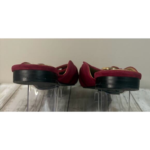 Nine West Women's Crimson Suede Nariya Mules Size 8M - Picture 4 of 7
